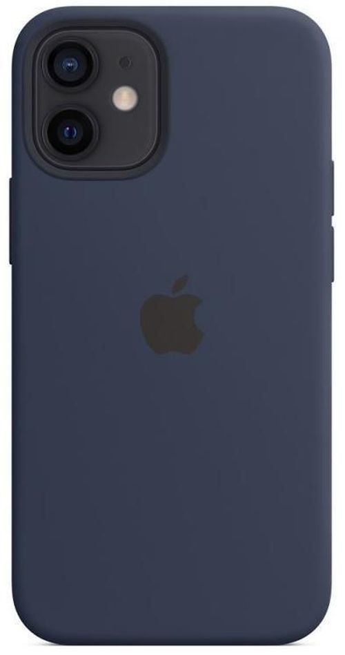 cumpără Husă pentru smartphone Apple iPhone 12 mini Silicone Case with MagSafe Deep Navy MHKU3 în Chișinău 