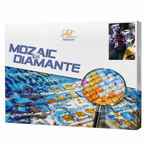 купить Картина по номерам Art Gallery GA70767 Mozaic cu diamante 40x50cm Flori si carte в Кишинёве 