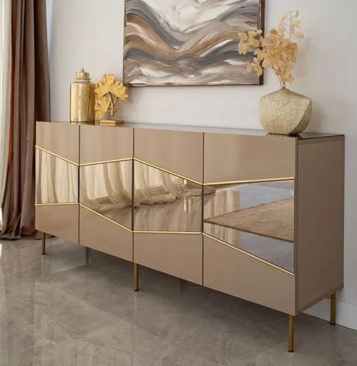 cumpără Comodă Trendy Nisa, Bronz, Aur (GTR001217) în Chișinău 