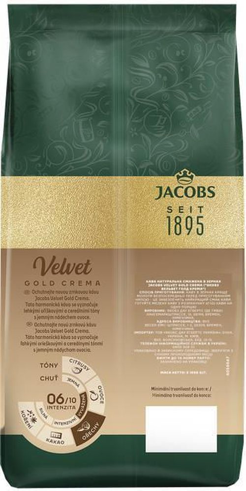 купить Кофе Jacobs Velvet Gold Crema 1kg в Кишинёве 