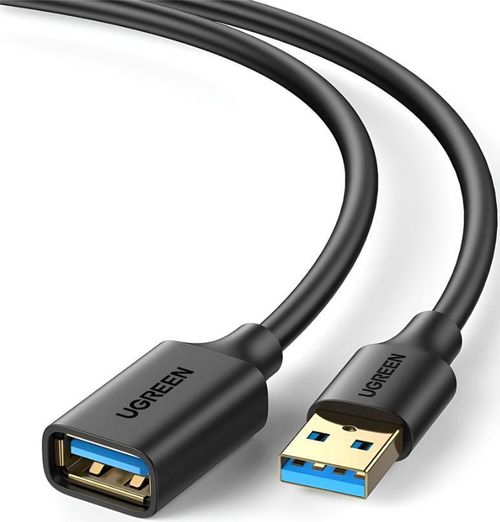 купить Кабель для IT Ugreen 30126 USB 3.0 Extension Male Cable 1.5m | US129, Black в Кишинёве 
