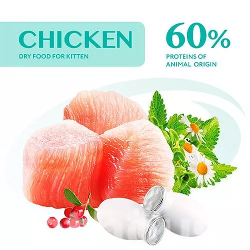 cumpără Hrană pentru animale de companie Optimeal 24231087 Сухой корм Super Premium для котят, курица, 6x200гр în Chișinău 