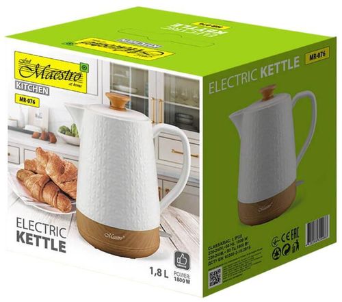 купить Чайник электрический Maestro MR-076 (1.8 L) Ceramic в Кишинёве 