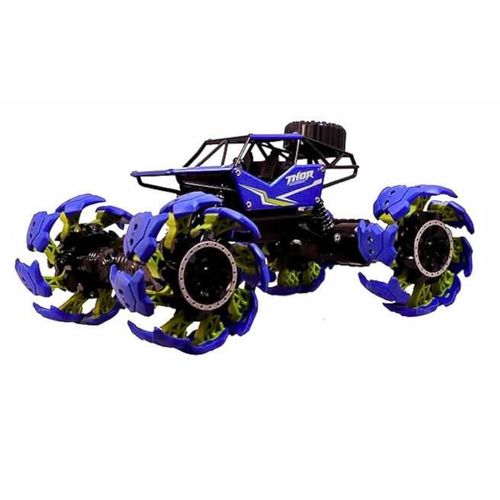 купить Радиоуправляемая игрушка New World 2073 Masina Rock Crawler Explosion Wheel 1:18 cu T/C, albastra, 2411D в Кишинёве 