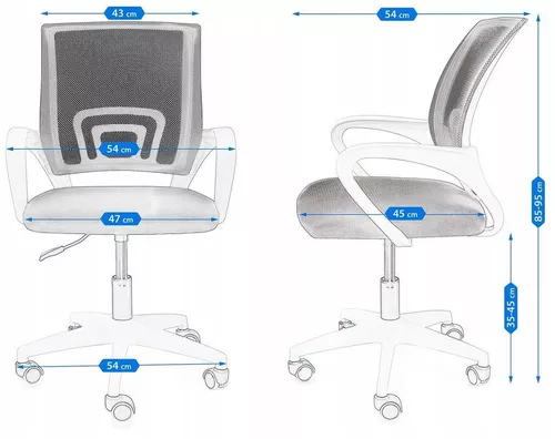 cumpără Fotoliu de birou Jumi SMART (alb),CM-923515 în Chișinău 