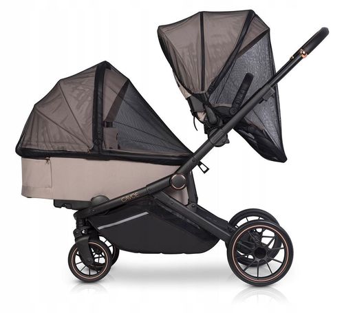 купить Детская коляска Cavoe Avec Taupe (2люльки) в Кишинёве 