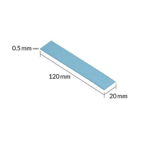 купить Термопрокладка Arctic Premium Performance Thermal Pad TP-3 Blue 4 Pack 120x20mm x 0.5mm, Continuous Use Temperature -40~150 degree celcius, 3.4 g/cm³, ACTPD00055A в Кишинёве 