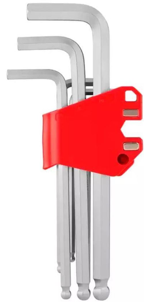 купить Набор ручных инструментов Ronix RH-2034 chei hexagonale 1,5-10 mm lungi cu bilă. 9 buc. в Кишинёве 