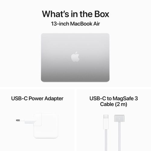cumpără Laptop Apple MacBook Air 13.0 M3 8c/8g 256GB Silver MRXQ3 în Chișinău 