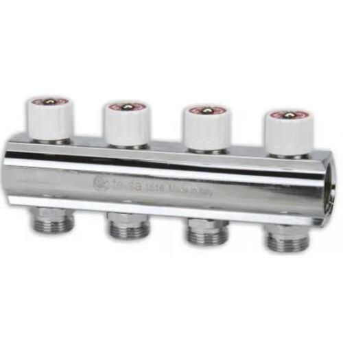 cumpără Set distribuitor Hydro S Colector distribuţie drept, cu ventil 1"x3/4" (0715023) în Chișinău 