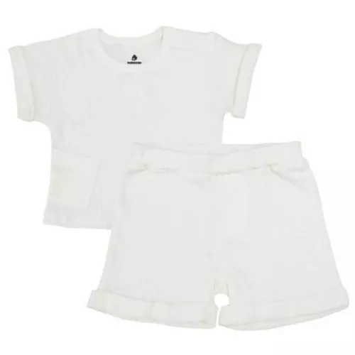купить Детская одежда Minikin 25062080 Naturelle Комплект футболка и шорты р-р80, молочный, унисекс в Кишинёве 