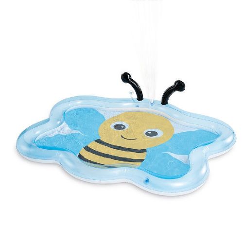 Piscină gonflabilă pentru copii cu jet de apă “Albinuța” 127x102x28 cm, 59 L, 2+  INTEX 
