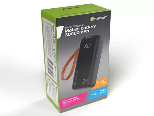 купить Аккумулятор внешний USB (Powerbank) Tracer VOUGE-3 30000mAh в Кишинёве 