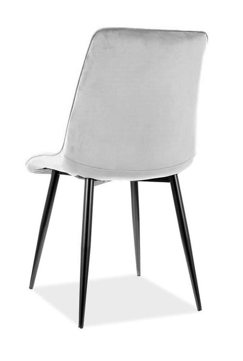 cumpără Scaun Signal Chic velvet jas szary bl.03/ czarn stelaz în Chișinău 