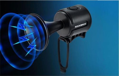 купить Аксессуар для велосипеда Rockbros 34210002001 Sonerie pentru bicicleta, tip claxon, negru в Кишинёве 