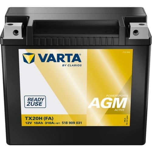 купить Автомобильный аккумулятор Varta 12V 18AH 310A(EN) клемы 1 (176x89x154) YTX20H-BS AGM (518909031K542) в Кишинёве 
