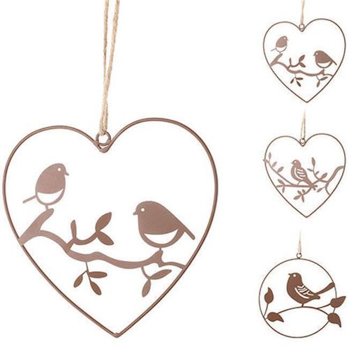 купить Декор Promstore 22159 Сувенир металлический Сердце 19x18cm, коричневый в Кишинёве 