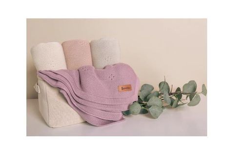 cumpără Lenjerie de pat pentru copii Sensillo 43473 Плед Rosal 80x100 Lavender în Chișinău 