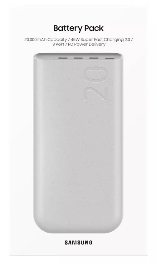 cumpără Acumulator extern USB (Powerbank) Samsung EB-P4520 20,000 mAh Battery Pack (45W Super Fast Charging 2.0) Beige în Chișinău 