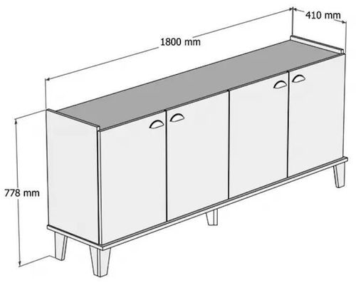 cumpără Casetieră Trendy Sumer H3030 180x77x41cm în Chișinău 
