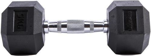 cumpără Ganteră LivePro 49881 Gantera Hex Rubber Dumbbell 2x22.5kg, LP8005/22.5/BK în Chișinău 