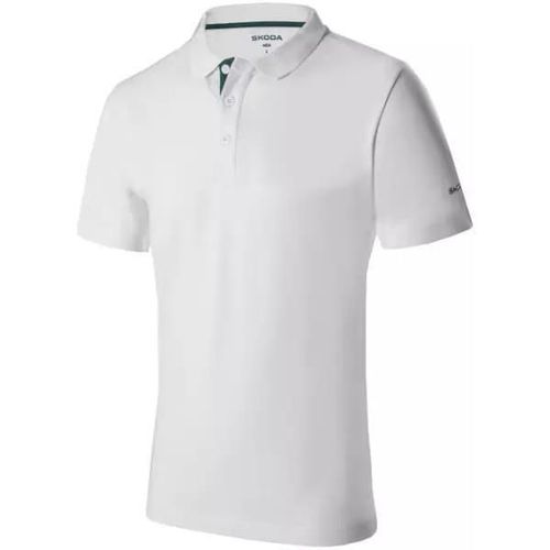 купить Одежда для спорта Skoda 6U0084230084 Футболка-поло мужская белая (S) в Кишинёве 