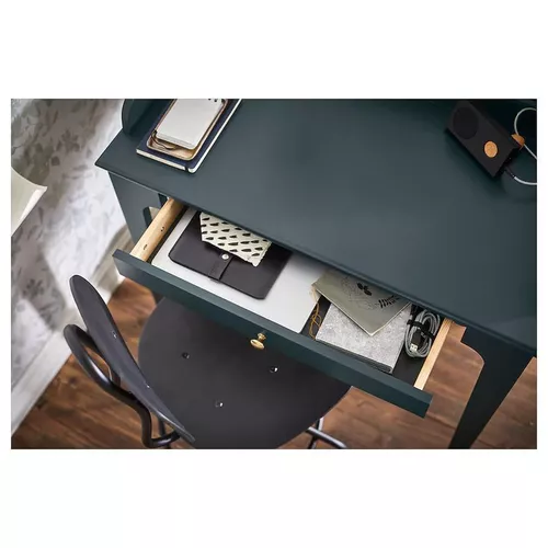 купить Офисный стол Ikea Lommarp 90x54 cm (Albastru inchis-verde) в Кишинёве 
