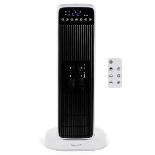 cumpără Încălzitor ceramică cu ventilator Diplomat P19, 2000W, LED display, Remote control (1009962) în Chișinău 