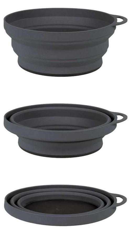 cumpără Veselă de camping Lifeventure Farfurie Ellipse FlexiBowl Graphite (75525) în Chișinău 