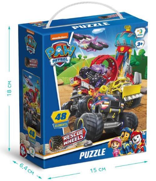купить Головоломка Dodo 200524 Puzzle Mașini de salvare, seria Paw Patrol, 48el в Кишинёве 