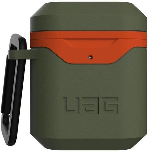 купить Чехол для наушников UAG 10242F117297, for Apple Airpods Std. Issue Hard Case 001 (V2), Olive/Orange в Кишинёве 