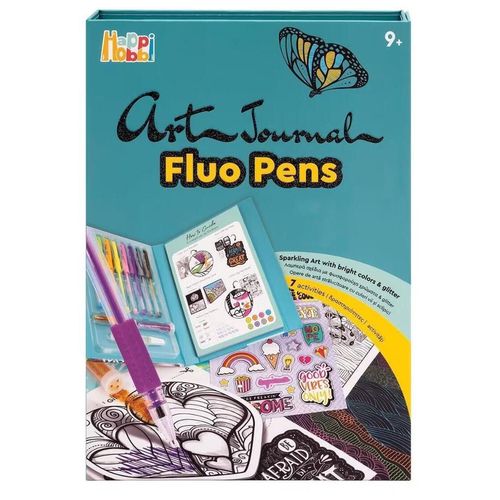 купить Набор для творчества As Kids 1038-11040 Happi Hobbi Art Journal Fluo Pen в Кишинёве 