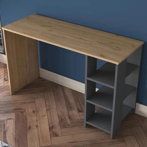 купить Офисный стол Rani HA108 Walnut Anthracite в Кишинёве 