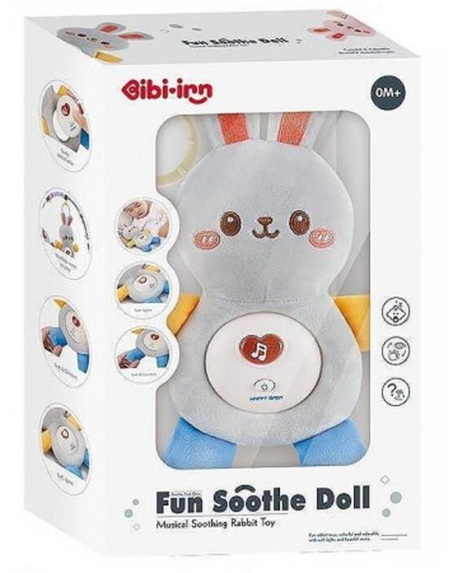 cumpără Jucărie de pluș Chipolino Rabbit DIG02406028 Grey с музыкой и светом în Chișinău 