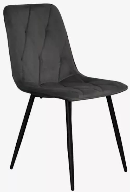 купить Комплект стол и стулья Evelin di Costacurta cтол DT-532R B + 6 стульев YTC-080B Bluvel-14 (Dark grey) в Кишинёве 