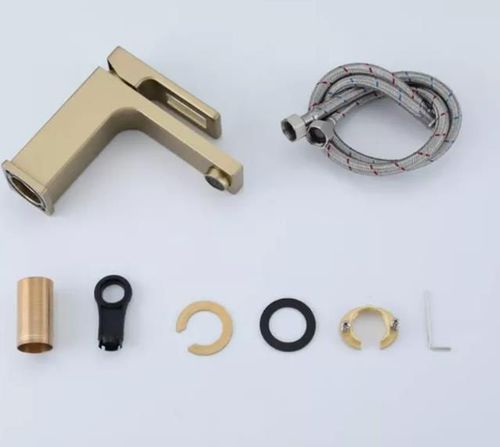 cumpără Baterie lavoar Gappo G1017-3 Satin GOLD (lavoar) în Chișinău 