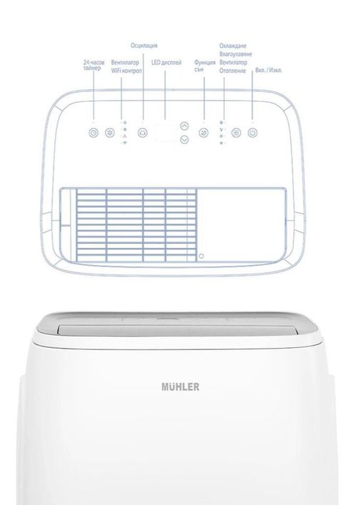 купить Кондиционер мобильный Muhler MPAC12-CH-WIFI в Кишинёве 