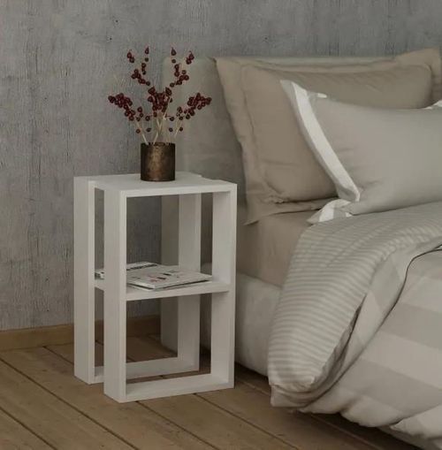 cumpără Noptieră Trendy Lonie, Alb, 34x55x30cm (GTR001504) în Chișinău 