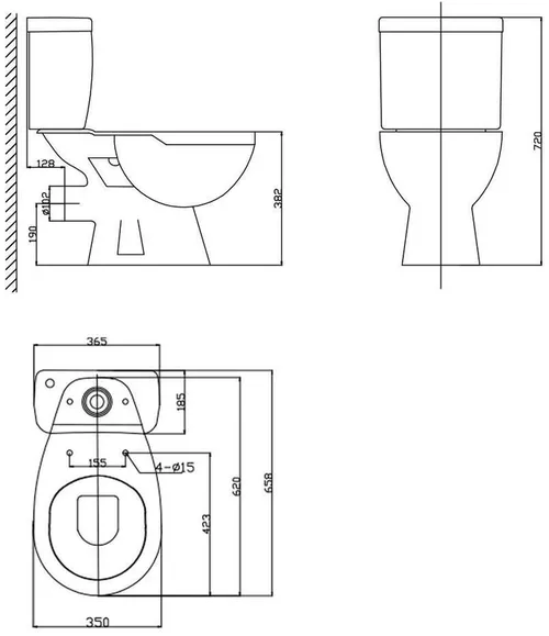 купить Унитаз Nomi Libero Rimless 117178 в Кишинёве 