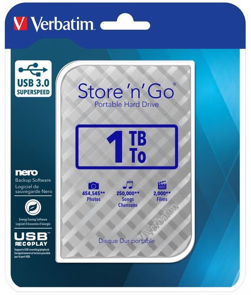купить Жесткий диск HDD внешний Verbatim VER_53197 1.0TB (USB3.0) в Кишинёве 