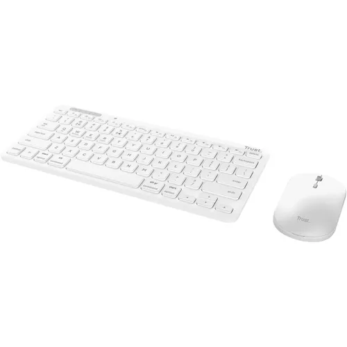 cumpără Tastatură + Mouse Trust Lyra Multi-Device Compact Wireless White, US, set în Chișinău 