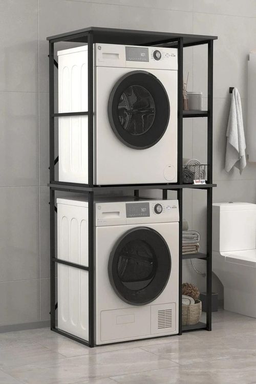 cumpără Accesoriu pentru baie Bofigo Стеллаж для стиральной машины 12-38-08 Anthracite în Chișinău 