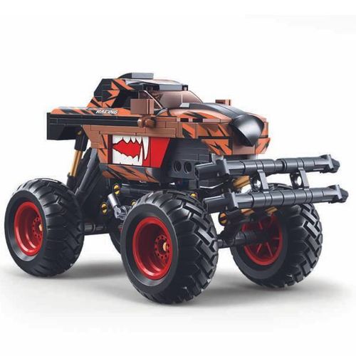 купить Конструктор Sluban B1160 Monster Truck orange-negru, cu inerție, 264 elem. в Кишинёве 