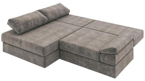 купить Диван Sofyno ATLAS canapea de colț extensibilă R (Silk Pola 21 Gri) в Кишинёве 