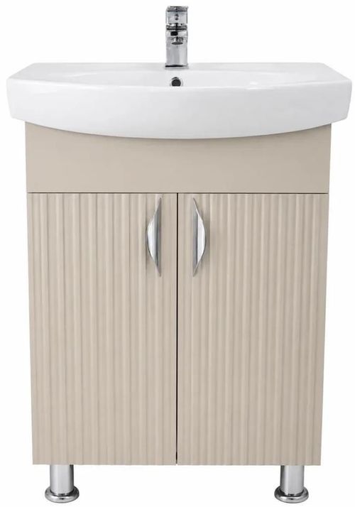 cumpără Dulap pentru lavoar Mashtab 12466 Aqua (CL) cu 2 uși 600x370x850 Bej mat în Chișinău 