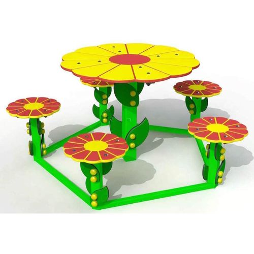 купить Комплектующий элемент для детской площадки Copfer PTP039 Стол и стулья «Ромашка» в Кишинёве 
