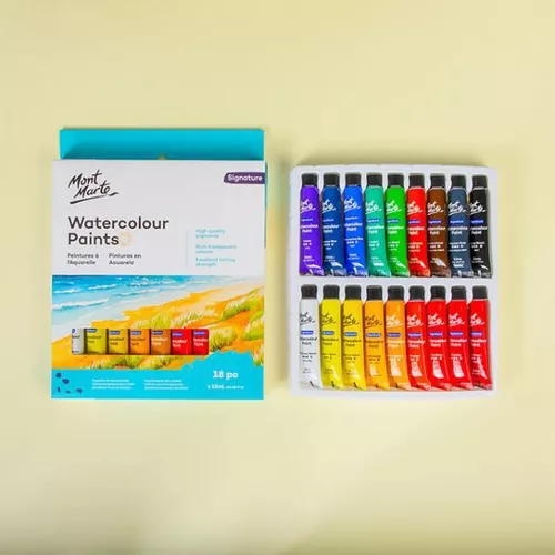 cumpără Set de creație Mont Marte PMHS0137 Set culori acuarela Signature, 18x12ml în Chișinău 