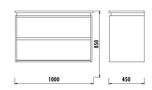 cumpără Dulap pentru lavoar Creavit Verti VE0100.00.VV în Chișinău 
