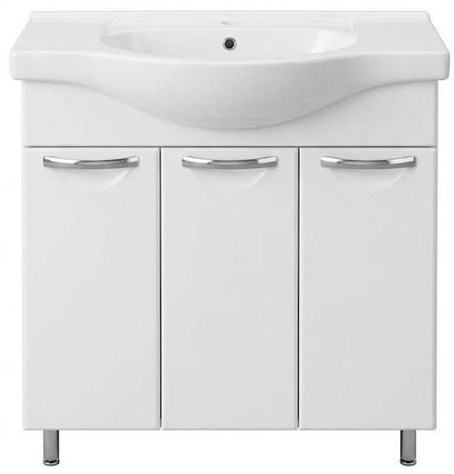 cumpără Dulap pentru lavoar Mashtab 11426 Delfin cu 3 usi 80cm Alb în Chișinău 