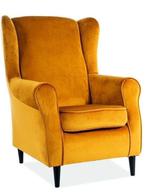 купить Кресло Signal Baron Velvet (Curry/Wenge) в Кишинёве 